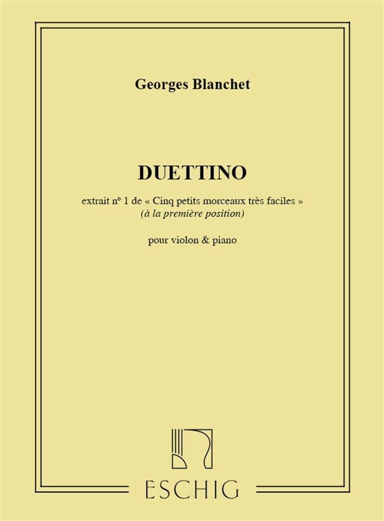 Duettino Violon-Piano